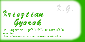 krisztian gyorok business card